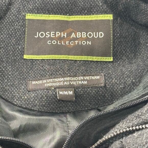 Joseph Abboud Coat Men’s M Wool Blend Jacket Formal Button Up Double Zip Gray - Picture 5 of 13